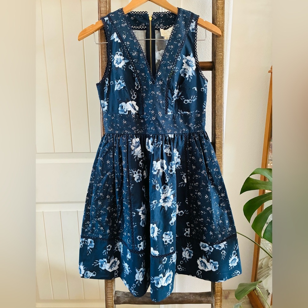 Floral Blue Dress